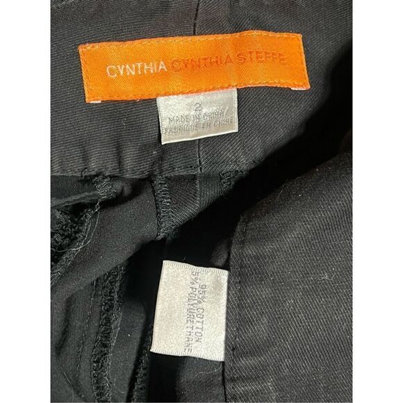 Cynthia Steffe Black Cropped Pants  Capris Size 2 - Picture 4 of 4